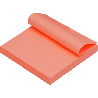 Notes autoadeziv 75x75 mm, culori fluorescente, 100 file/set